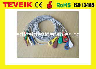 Ιατρικά αναλώσιμα DIN 1,5 τύπος 7 ιατρικά καλώδια leadsHolter ECG Leadwire, θραύση