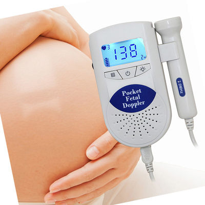 Υπερηχητικό εμβρυϊκό Doppler 2.0MHz FHR φορητό όργανο ελέγχου καρδιών μωρών επίδειξης 2BPM