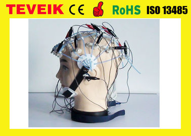 20 μόλυβδος που χωρίζει EEG ΚΑΠ με το ασημένιο καλυμμένο χλωρίδιο ηλεκτρόδιο χαλκού