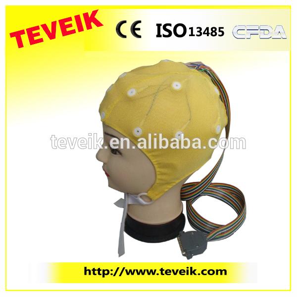 Καπέλο EEG, ηλεκτρόδιο κασσίτερου, 20 μόλυβδοι για τη μηχανή eeg