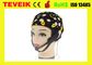 Χωρισμός του καπέλου EEG, ασημένιο ηλεκτρόδιο χλωριδίου, ηλεκτρόδιο ΚΑΠ 20 μολύβδων eeg για τη μηχανή EEG